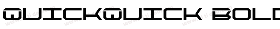 QuickQuick Bold字体转换